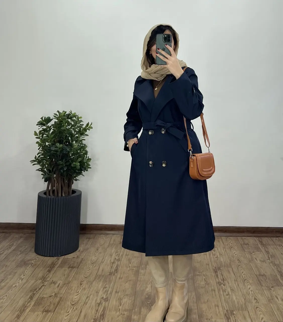 ترنچ کت بلند ضد آب راش 2